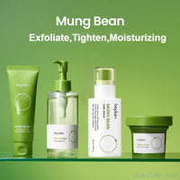 Korean Beplain Mung Bean Pore Serum,Deep Pore Cleansing Foam,Makeup Remover Oil and Clay Mask Facail Firming Skin Care Products